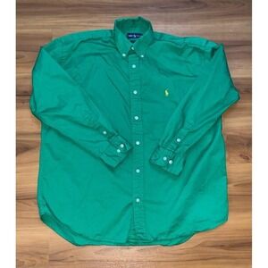 Polo Ralph Lauren Blake 100% Cotton Minimalist Solid Button Down Shirt